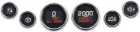 Dakota Digital - Dakota Digital MLX Series 6 Gauges Set - Chrome - MLX-8604 - Image 1