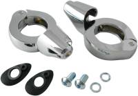Drag Specialties - Drag Specialties Turn Signal Fork Clamps for 41mm Fork Tubes - Chrome - 2020-1269 - Image 2