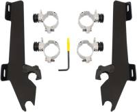 Memphis Shades - Memphis Shades Trigger-Lock Mount Kit for Batwing Fairing - Black - MEK1930 - Image 1