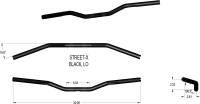 Khrome Werks - Khrome Werks 1in. Street-X Low Handlebar - Black - 300905 - Image 2