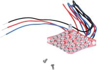 Drag Specialties - Drag Specialties Red Diamond Lens for Side Mount LED Taillight/License Plate Mounts - 28-6047-R - Image 2