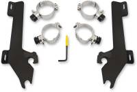 Memphis Shades - Memphis Shades Trigger-Lock Mount Kit for Batwing Fairing - Black - MEK1928 - Image 1