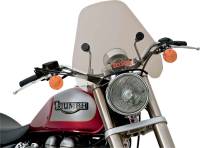 Slipstreamer - Slipstreamer S-06 Spitfire Sport Shield with 1in Clamp - Smoke - S-06-CHR-T - Image 2