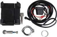 Ciro - Ciro Smartphone Holder w/ Charger Handlebar Mount - 7/8in. and 1in. - Chrome - 50212 - Image 1