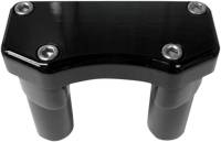 Drag Specialties - Drag Specialties Handlebar Riser/Top Clamp Kit with 1in. Clamping Area - 3in. Tall - Black - 0602-0587 - Image 2