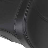 Drag Specialties - Drag Specialties Low Profile Touring Seat with Built-In Passenger Backrests - Mild Stitch - 0810-1585 - Image 4
