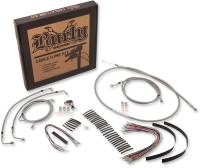 Burly Brand - Burly Brand Extended Cable/Brake Line Kit for 13in. Gorilla Handlebars - Stainless Steel - B30-1102 - Image 2