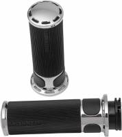 Arlen Ness - Arlen Ness Fusion Series Grips - Slot Track - Chrome - 07-300 - Image 1