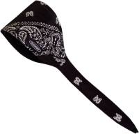 Schampa - Schampa Old School Bandana - OSB1-100 - Black Ground & White Small Paisley - OSFM - Image 2