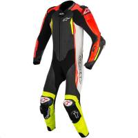 Alpinestars - Alpinestars GP Tech One-Piece Leather Suit V2 - 3156017-1236-48 - Black/White/Red/Yellow - 38 - Image 1