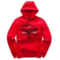 Alpinestars - Alpinestars Wings Fleece Hoody - 1017-52012-30-MD - Red - Medium - Image 1