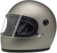 Biltwell Inc. - Biltwell Inc. Gringo S Solid Helmet - GSTITFLGRYXSM - Flat Titanium - X-Small - Image 1