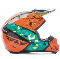 Fly Racing - Fly Racing Kinetic Crux Helmet - 73-3388L - Teal/Orange/Black - Large - Image 1