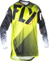 Fly Racing - Fly Racing Lite Hydrogen Jersey (2017) - 370-725L - Lime/Black/White - Large - Image 1