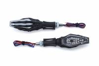 Kuryakyn - Kuryakyn Skeleton Hand Turn Signals - Black Stem and Chrome Head - 2529 - Image 1
