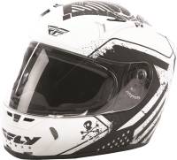 Fly Racing - Fly Racing Revolt Patriot FS Helmet - 73-8361L - Matte White/Black - Large - Image 1