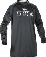 Fly Racing - Fly Racing Windproof Technical Jersey - 370-8002X - Black - 2XL - Image 1