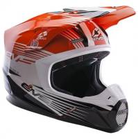 EVS - EVS Works Graphics Youth Helmet - H16T3W-OWBK-YL - Orange/Black/White - Large - Image 1