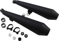 Leo Vince - Leo Vince LV-12 Slip-On - Black Stainless Muffler - Carbon End Cap - 15306B - Image 2