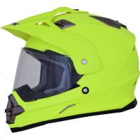 AFX - AFX FX-39 Dual Sport Series 2 Solid Helmet - 0110-5861 - Matte Neon Yellow - Small - Image 1