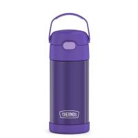 Thermos - Thermos FUNtainer&reg; Stainless Steel Insulated Straw Bottle - 12oz - Purple - Image 1