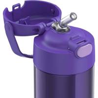 Thermos - Thermos FUNtainer&reg; Stainless Steel Insulated Straw Bottle - 12oz - Purple - Image 2