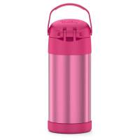 Thermos - Thermos FUNtainer&reg; Stainless Steel Insulated Straw Bottle - 12oz - Pink - Image 3