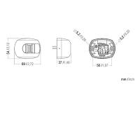 Aqua Signal - Aqua Signal Series 28 Starboard LED Side Mount Light - Stainless Steel Housing - Image 2