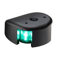 Aqua Signal - Aqua Signal Series 28 Starboard LED Deck Mount Light - Black Housing - Image 1
