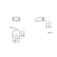 Aqua Signal - Aqua Signal Series 28 Starboard LED Deck Mount Light - Black Housing - Image 2