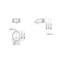 Aqua Signal - Aqua Signal Series 28 Bi-Color LED Deck Mount Light - Black Housing - Image 2