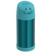 Thermos - Thermos FUNtainer&reg; Stainless Steel Insulated Water Bottle with Straw - Teal - Image 4