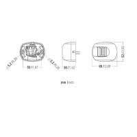 Aqua Signal - Aqua Signal Series 28 Port LED Side Mount Light - Black Housing - Image 2