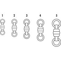 VMC - VMC Stainless Steel HD Ball Bearing Swivel w/Welded Rings - #1 - 110lb Test *3-Pack - Image 2