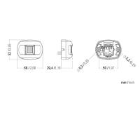 Aqua Signal - Aqua Signal Series 28 Stern LED Side Mount Light - Black Housing - Image 2