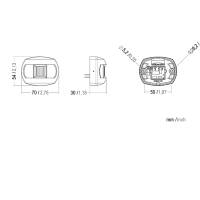 Aqua Signal - Aqua Signal Series 28 Stern LED Side Mount Light - Stainless Steel Housing - Image 2
