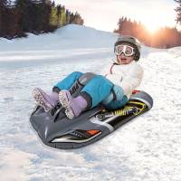 Aqua Leisure - Aqua Leisure 40" Pipeline Sno&trade; Snowrocket Sled - Racer Grey - Image 2