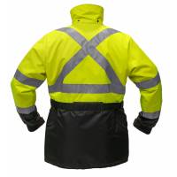 Mustang Survival - Mustang High Visibility Flotation Coat - Fluorescent Yellow/Green - X-Large - Image 2