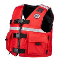 Mustang Survival - Mustang SAR Vest w/SOLAS Reflective Tape - Large - Red - Image 1