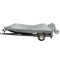 Carver by Covercraft - Carver Performance Poly-Guard Styled-to-Fit Boat Cover f/15.5&#39; Jon Style Bass Boats - Grey - Image 1