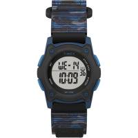 Timex - Timex Kid&#39;s Digital 35mm Watch - Blue Camo w/Fastwrap Strap - Image 1