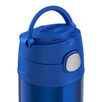 Thermos - Thermos FUNtainer&reg; Stainless Steel Insulated Blue Water Bottle w/Straw - 12oz - Image 2