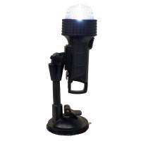 Aqua Signal - Aqua Signal Series 27 Portable All-Round Light w/24" Pole C-Clamp, U-Bracket, Suction Cup &amp; Inflatable Adapter - Image 1