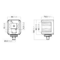 Aqua Signal - Aqua Signal Series 40 Masthead Side Mount Light - Black Housing - Image 2