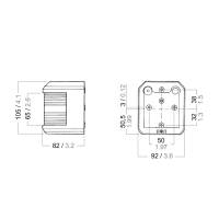 Aqua Signal - Aqua Signal Series 41 Starboard Side Mount Light - 25W- Black Housing - Image 2