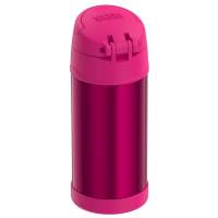 Thermos - Thermos FUNtainer&reg; Stainless Steel Insulated Pink Water Bottle w/Straw - 12oz - Image 4