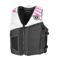 Mustang Survival - Mustang Rev Young Adult Foam Vest - Gray, White &amp; Pink - Image 1