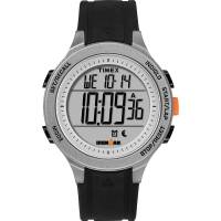 Timex - Timex IRONMAN&reg; Essential 30-Lap Unisex Watch - Black/Grey/Orange - Image 1