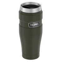 Thermos - Thermos Stainless King&trade; Vacuum Insulated Stainless Steel Travel Tumbler - 16oz - Matte Army Green - Image 1