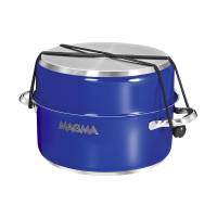 Magma - Magma Nesting 10-Piece Induction Compatible Cookware - Cobalt Blue Exterior & Slate Black Ceramica Non-Stick Interior - Image 3